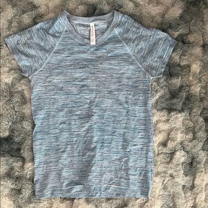 Athleta Light Blue Short Sleeve Tee